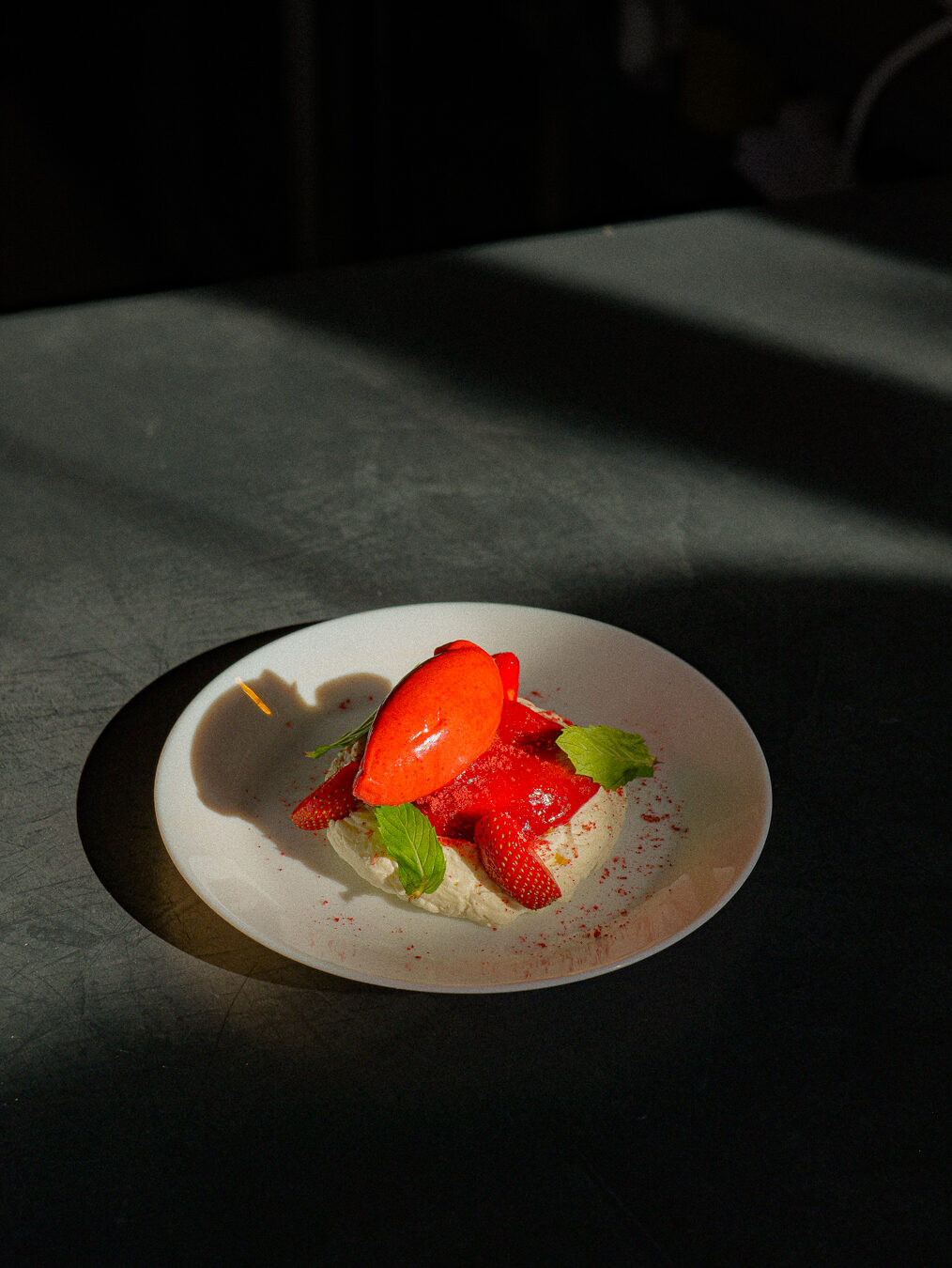 Pavlova aux fraises